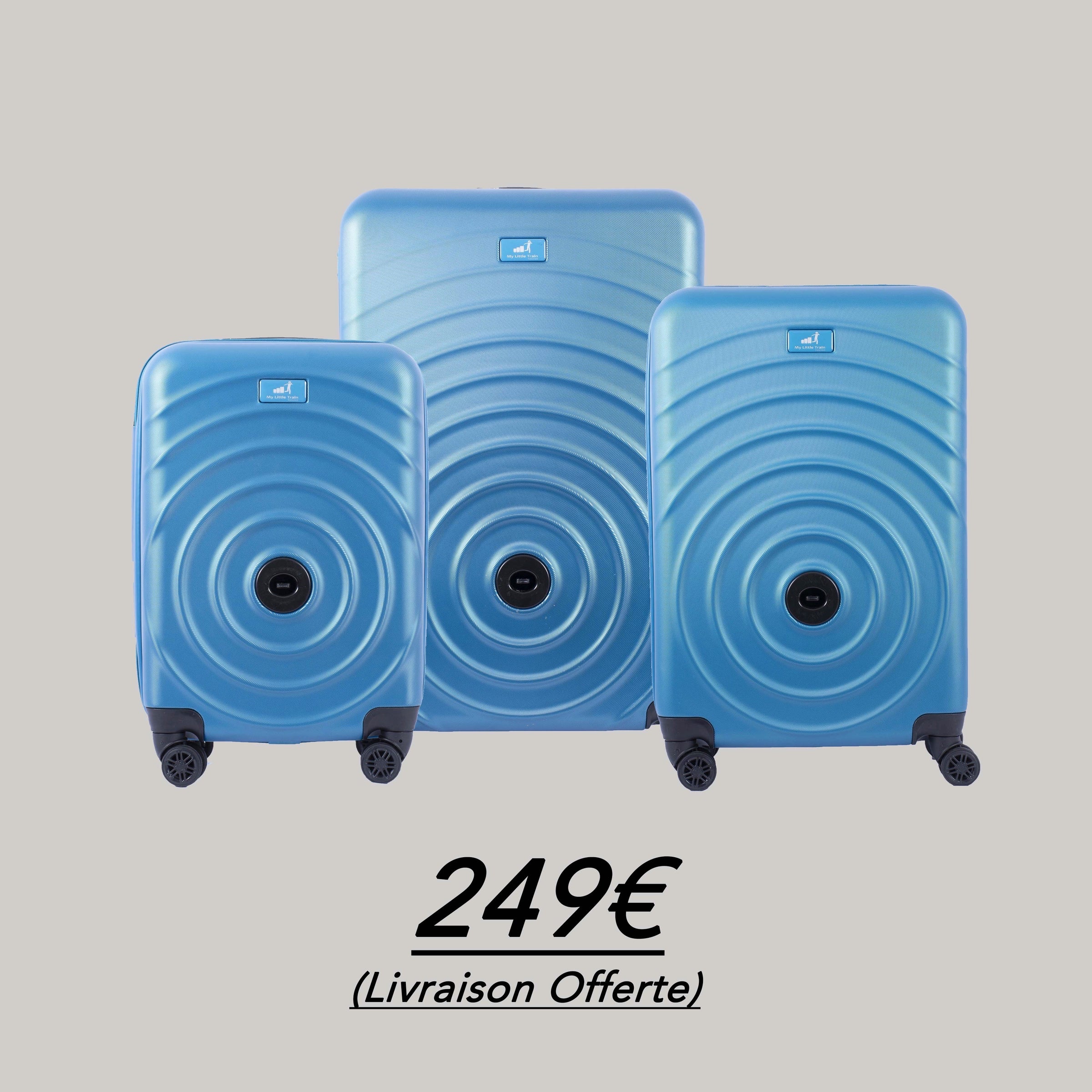 Set 3 valises clipsables